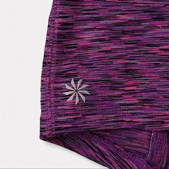 Athleta Mendoza Purple & Pink Space Dye Quarter Zip Running Pullover Jacket XXL - Picture 9 of 15